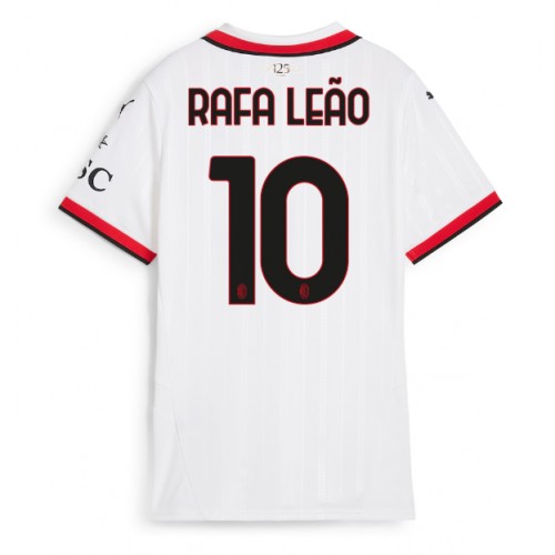 Dámy Fotbalový dres AC Milan Rafael Leao #10 2024-25 Venkovní Krátký Rukáv